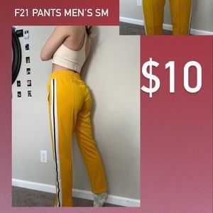 F21 Yellow Sweatpants